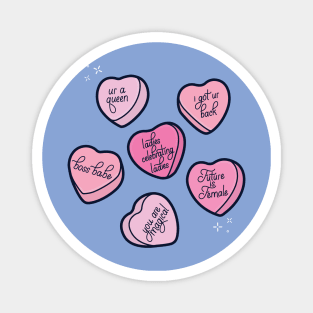 Galentine's Day Conversation Hearts Edit Magnet